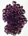 100 5x10mm Transparent Amethyst Drop Beads